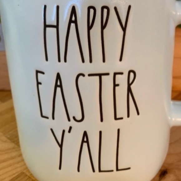 RAE DUNN “HAPPY EASTER Y’ALL” BLUE CERAMIC MUG - Picture 2 of 5